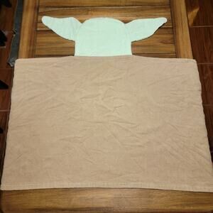 Star Wars Grogu Terry Cloth Hooded Kids Towel 24" X 47"